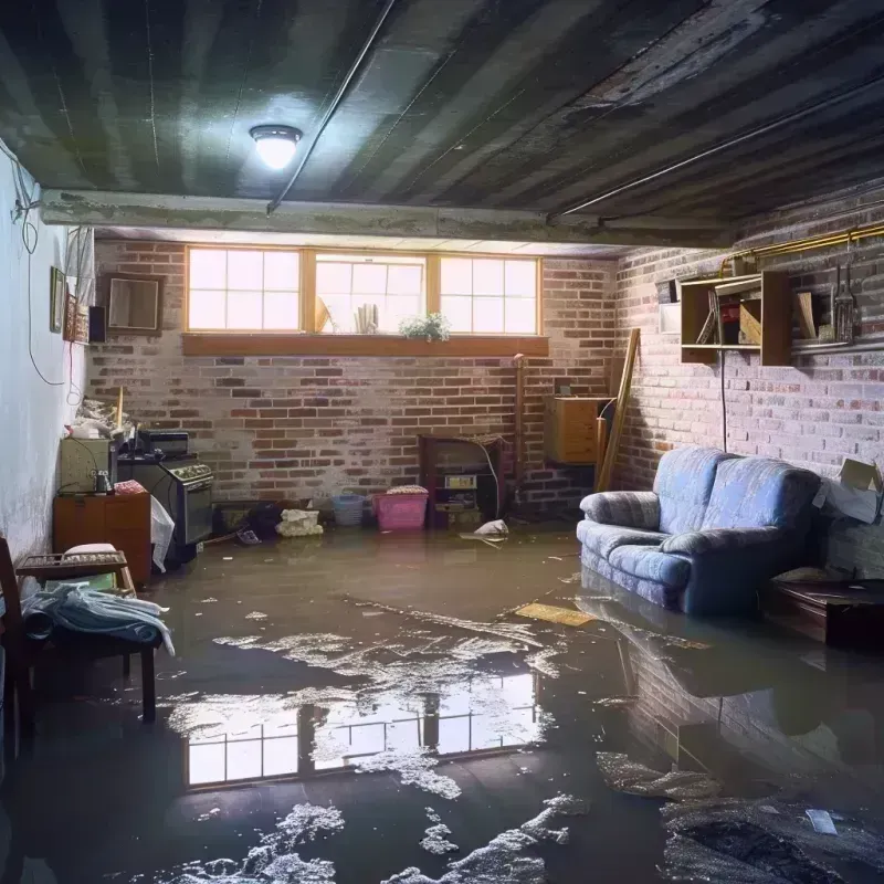 Flooded Basement Cleanup in Three Way, TN